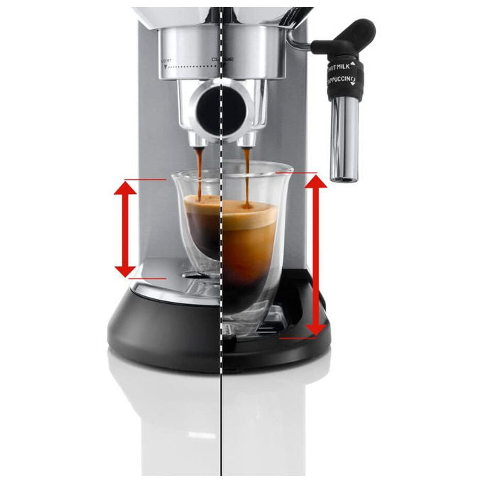 DeLonghi Dedica Style EC685.M, Macchina per Espresso Manuale-Automatica, Argento