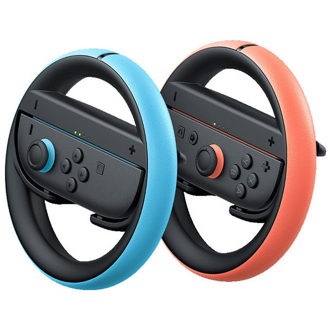 Nintendo Coppia Volanti Joy-Con 2 Simulatore di Guida Nero Blu Rosso