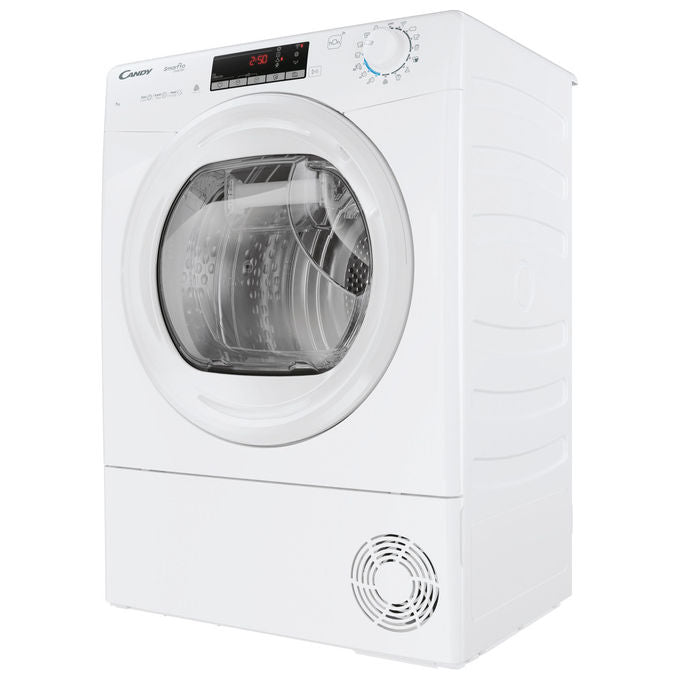 Candy CRO4 H7A2TE-S Smart Pro Asciugatrice Slim Pompa di Calore 7 Kg Classe E Wi-Fi Bluetooth 14 Programmi (85x60x48 cm) colore Bianco
