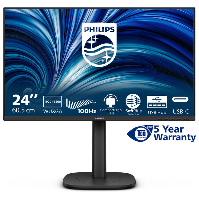 Philips Monitor 24B2N3200D 24 Pollici WUXGA IPS Altoparlanti