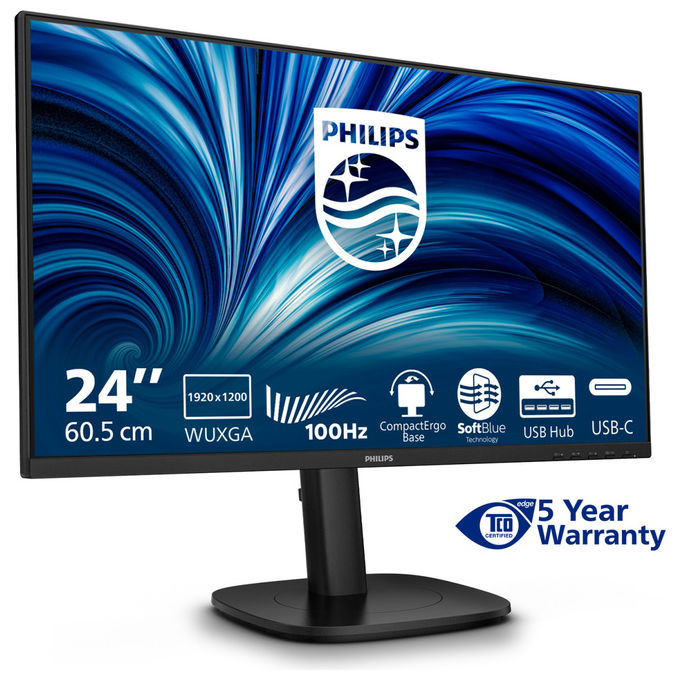 Philips Monitor 24B2N3200D 24 Pollici WUXGA IPS Altoparlanti