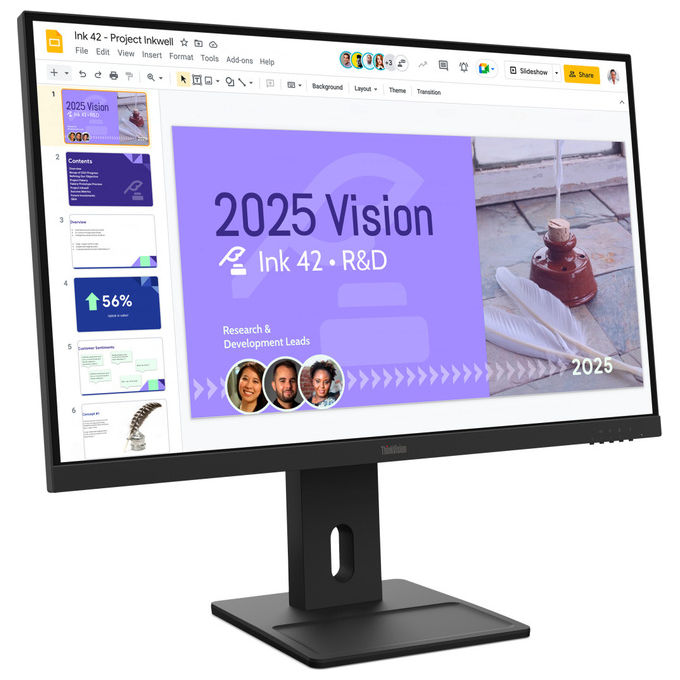 Lenovo, Monitor 27'' ThinkVision E27Q-40, Quad HD, 100 Hz, IPS, Nero