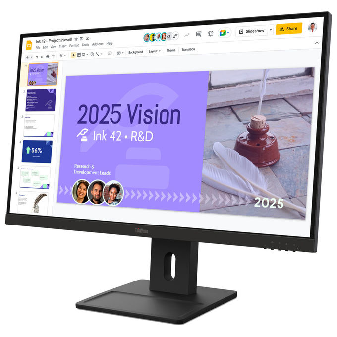 Lenovo, Monitor 27'' ThinkVision E27Q-40, Quad HD, 100 Hz, IPS, Nero