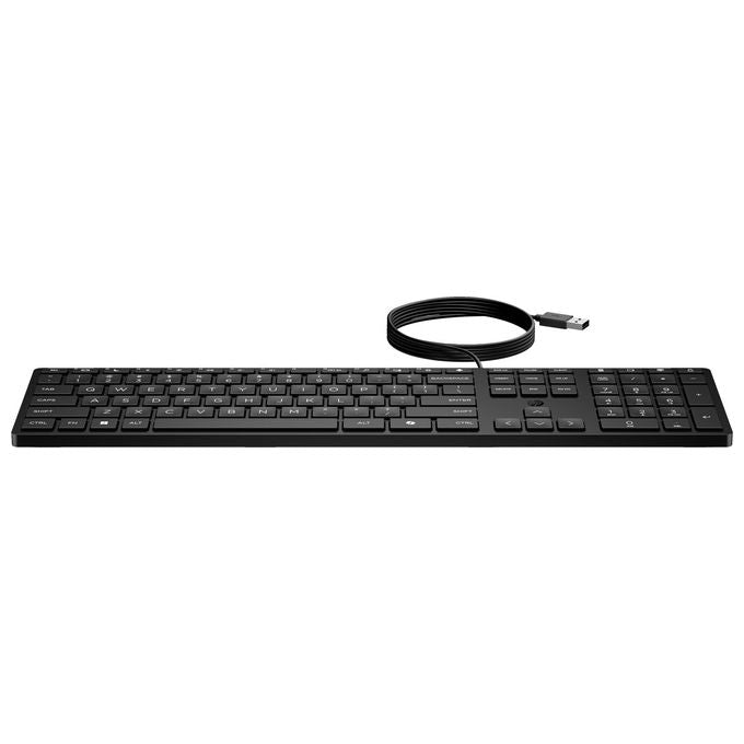 HP Tastiera Wired Desktop 320K USB QWERTY Inglese Nera