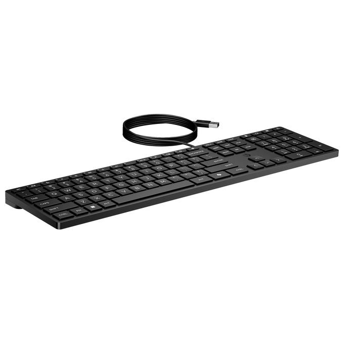HP Tastiera Wired Desktop 320K USB QWERTY Inglese Nera