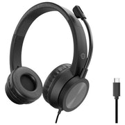 Conceptronic Cuffie USB-C Cablate Padiglione Nero