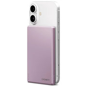 Cygnett Power Bank MagSlim 5k Rosa Ciliegia Ricarica Wireless 10W
