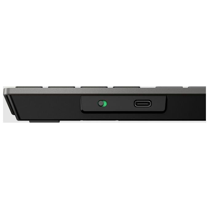Hp, Tastiera Wireless Ricaricabile Multidispositivo 725, Full-Size, Grigia, Layout Italiano