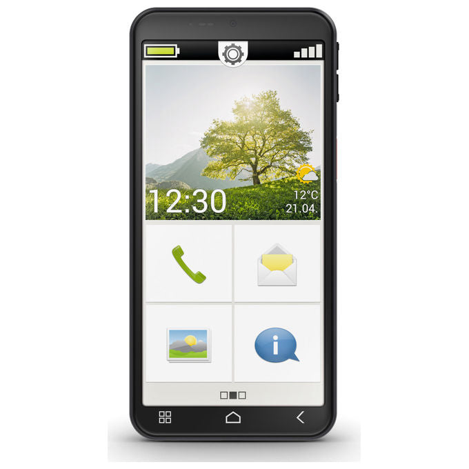 Emporia E7LT.V1.BK.01 emporiaSMART.7lite Smartphone Android 15 6 GB RAM 128 GB 4G NFC IP54 colore Nero