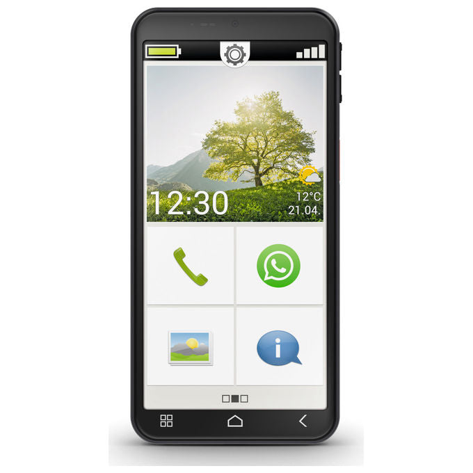 Emporia E7LT.V1.BK.01 emporiaSMART.7lite Smartphone Android 15 6 GB RAM 128 GB 4G NFC IP54 colore Nero