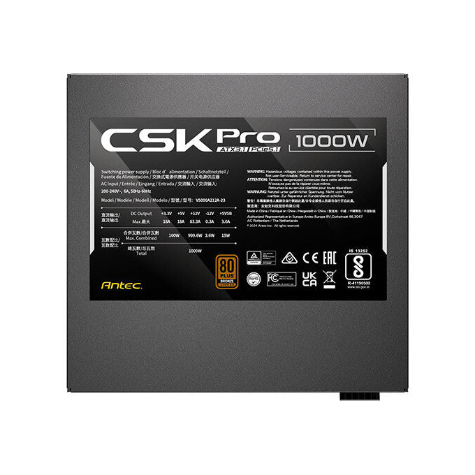 Antec Alimentatore PC 1000W SIGNATURE CSK1000 PRO ATX3.1 80 PLUS Bronze