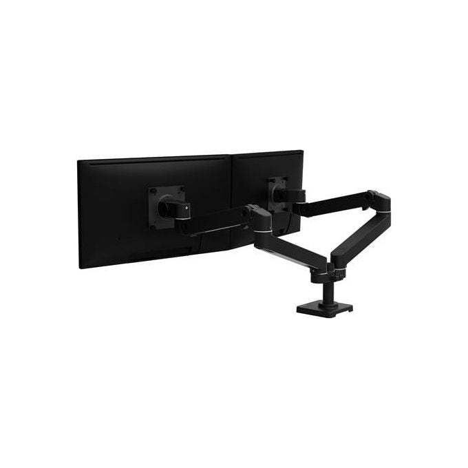 Ergotron, Supporto TV da Scrivania LX Pro, 27'', Nero, Supporto Doppio Affiancato, 45-686-292