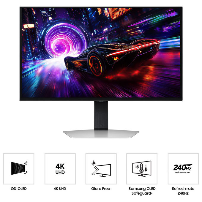 Samsung Monitor Gaming Odyssey OLED G8 G81SF 27'' UHD Argento
