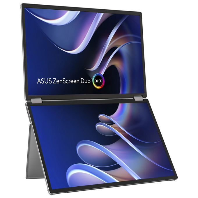 ASUS Monitor ZenScreen Duo OLED MQ149CD 14'' WUXGA Portatile Argento