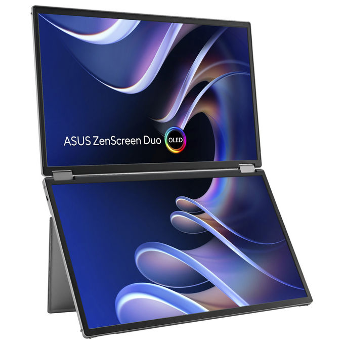 ASUS Monitor ZenScreen Duo OLED MQ149CD 14'' WUXGA Portatile Argento