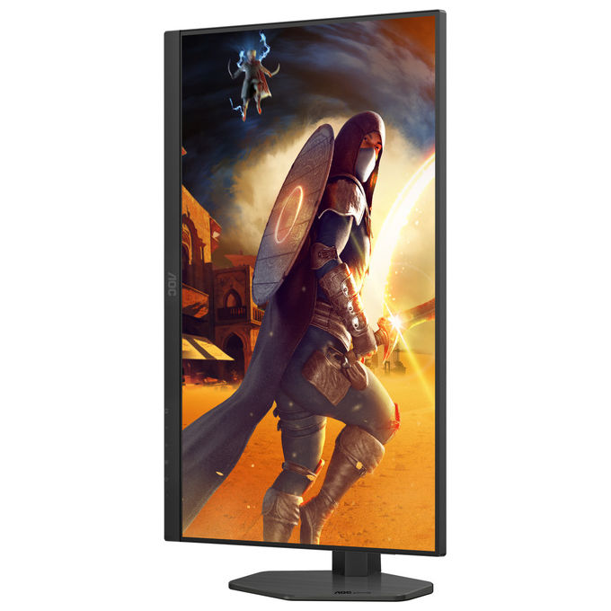 AOC, Monitor PC 27'' QHD, LED IPS Fast 240Hz, Nero Rosso