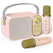 Celly Altoparlante Wireless per Bambini con 2 Microfoni 10W Nero-Bianco-Verde-Azzurro-Rosa