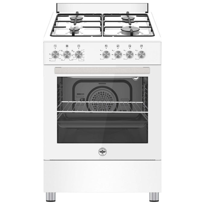 Bertazzoni La Germania SE664EB-24 Cucina Libera Installazione Gas 4 Fuochi Forno Elettrico Multifunzione 60 L (93x60x61 cm) colore Bianco