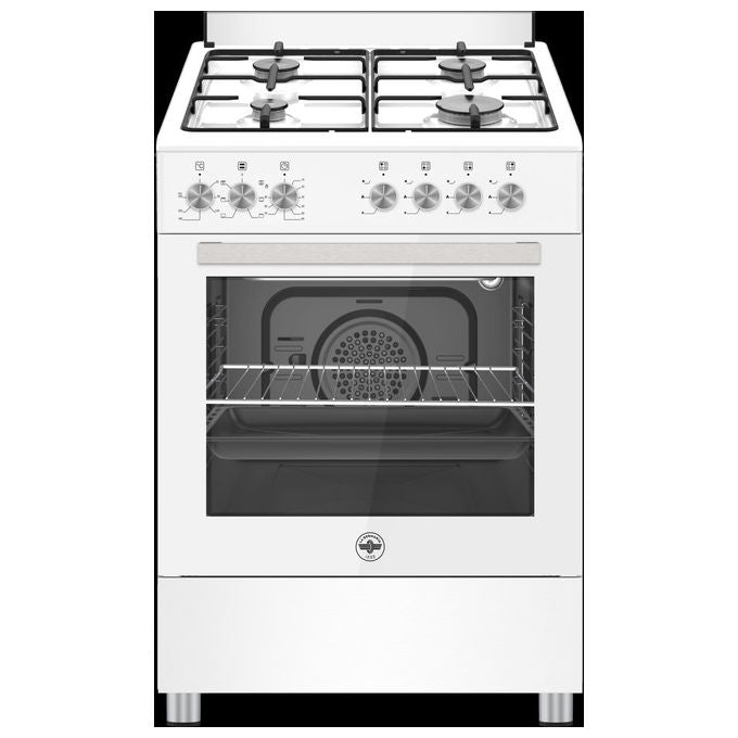 Bertazzoni La Germania SE664EB-24 Cucina Libera Installazione Gas 4 Fuochi Forno Elettrico Multifunzione 60 L (93x60x61 cm) colore Bianco