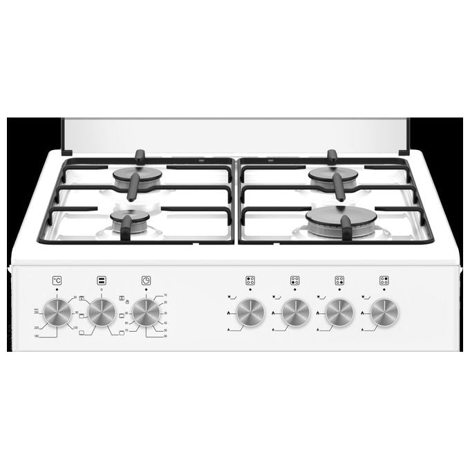 Bertazzoni La Germania SE664EB-24 Cucina Libera Installazione Gas 4 Fuochi Forno Elettrico Multifunzione 60 L (93x60x61 cm) colore Bianco