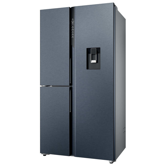 Haier HSPR79F18EWMB Frigorifero Side by Side 573 L 177 cm Classe E No Frost Dispenser Acqua e Ghiaccio 37 dB colore Nero