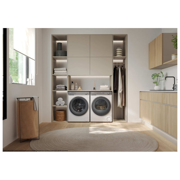 Haier HD100-C367U1 X Series 7 Asciugatrice Pompa di Calore 10 Kg Classe C Wi-Fi Ion AirFresh (85x59,5x68,5 cm) colore Bianco