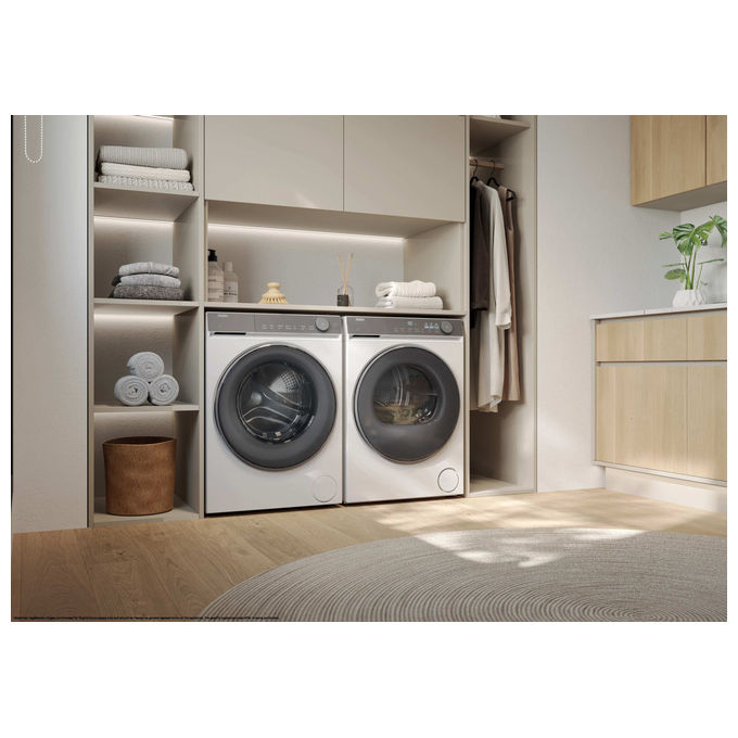 Haier HD100-C367U1 X Series 7 Asciugatrice Pompa di Calore 10 Kg Classe C Wi-Fi Ion AirFresh (85x59,5x68,5 cm) colore Bianco