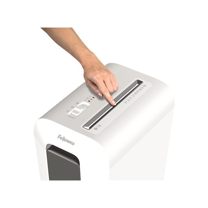 Fellowes LX65, Distruggidocumenti, Taglio a Particelle, 22 Litri, Bianco