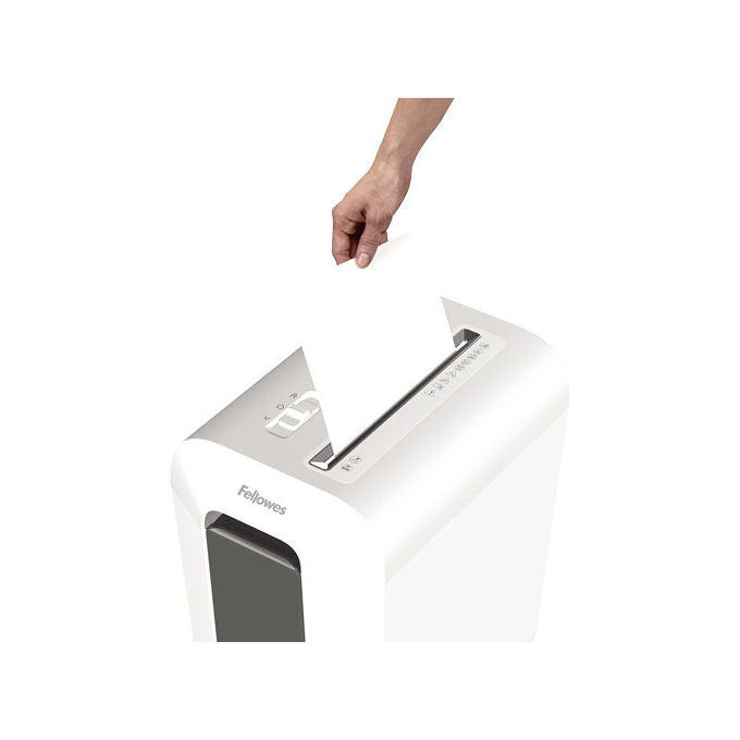 Fellowes LX65, Distruggidocumenti, Taglio a Particelle, 22 Litri, Bianco