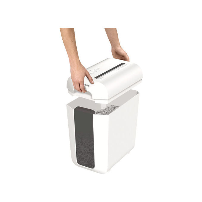 Fellowes LX65, Distruggidocumenti, Taglio a Particelle, 22 Litri, Bianco