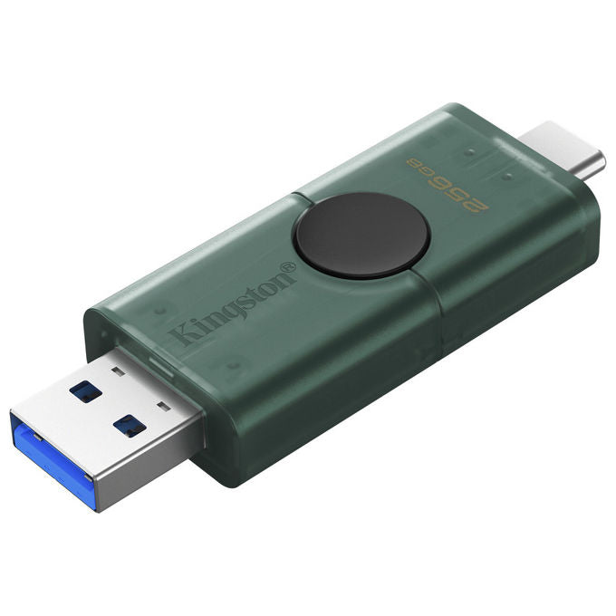 Kingston DTDEG2-256GB DataTraveler DuoG2 Chiavetta USB 256 GB USB Type-A USB Type-C 3.2 Gen 1 colore Nero Verde