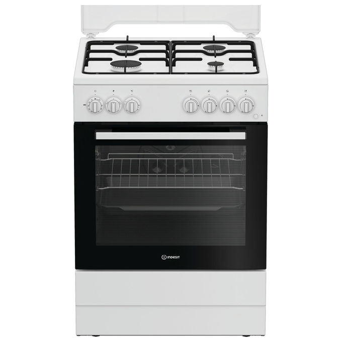 Indesit I6G3PMW Cucina a Gas 4 Fuochi Forno Elettrico 73 L Grill Classe A (60x60 cm) colore Bianco