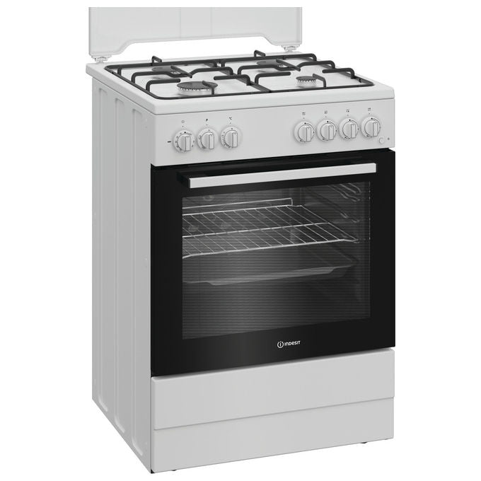 Indesit I6G3PMW Cucina a Gas 4 Fuochi Forno Elettrico 73 L Grill Classe A (60x60 cm) colore Bianco