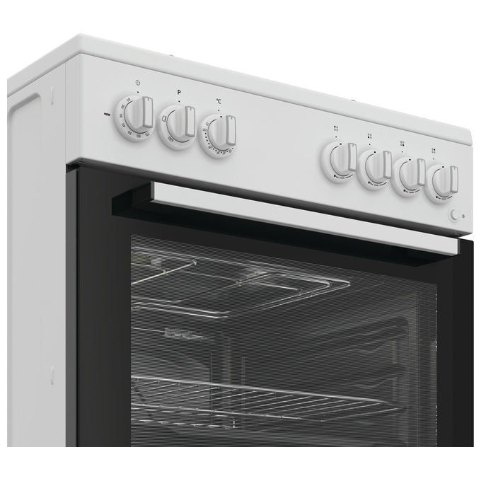 Indesit I6G3PMW Cucina a Gas 4 Fuochi Forno Elettrico 73 L Grill Classe A (60x60 cm) colore Bianco