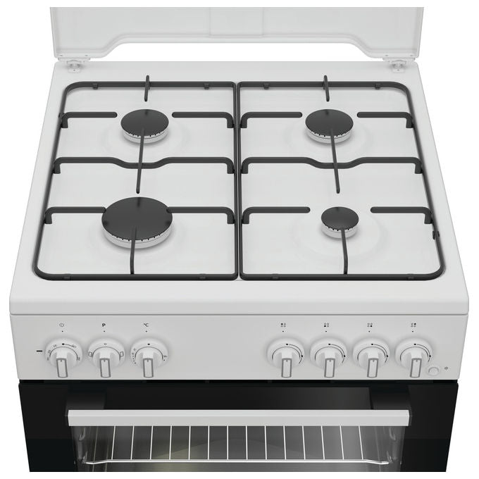 Indesit I6G3PMW Cucina a Gas 4 Fuochi Forno Elettrico 73 L Grill Classe A (60x60 cm) colore Bianco
