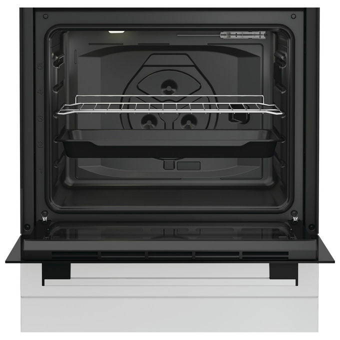 Indesit I6G3PMW Cucina a Gas 4 Fuochi Forno Elettrico 73 L Grill Classe A (60x60 cm) colore Bianco