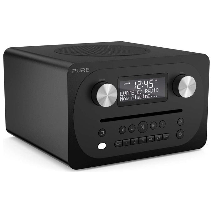 Pure CLASSIC C-D4 Radio Digitale DAB+ FM Lettore CD Bluetooth 5.3 15 W Display TFT 2.4'' Sveglia colore Marrone Noce