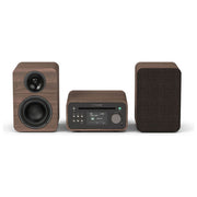 Pure, Stereo Mini DAB+ FM con Bluetooth, Nero Caffe' e Noce
