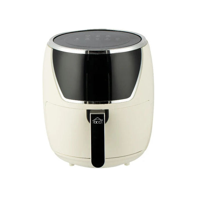 DCG Eltronic Friggitrice ad Aria Calda 5 L 1500 W Beige e Nero