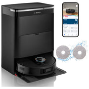 Bosch BCRDW3BX Spotless Max Cam Robot aspirapolvere LiDAR 0,275 L autonomia 205 min Wi-Fi app lavapavimenti colore Nero