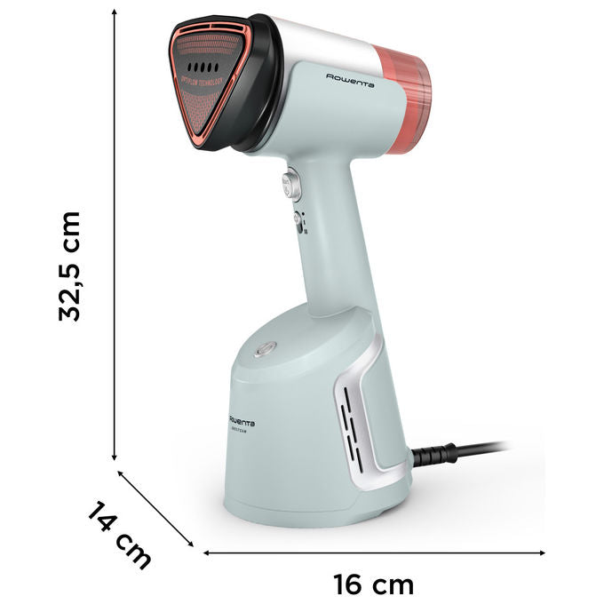 Rowenta DR9814F0 AeroSteam Stiratore Verticale Portatile 1400W OptiFlow Serbatoio 100ml colore Eucalipto