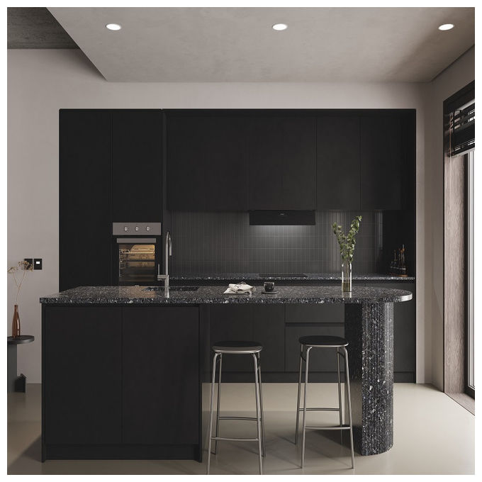 Silverline 3129.9.733.37 Inside Core Pro Cappa da Incasso 90 cm 648 m³-h Classe A 64 dB Touch colore Nero