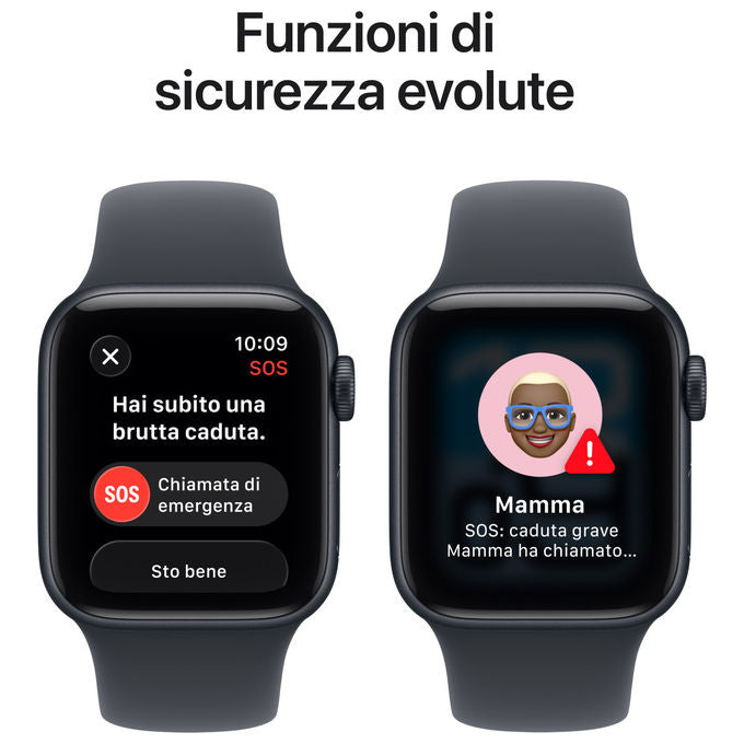 Apple MEHC4QL-A Watch SE 3 Smartwatch GPS 40mm Always-on Display 64GB 18h autonomia colore Mezzanotte