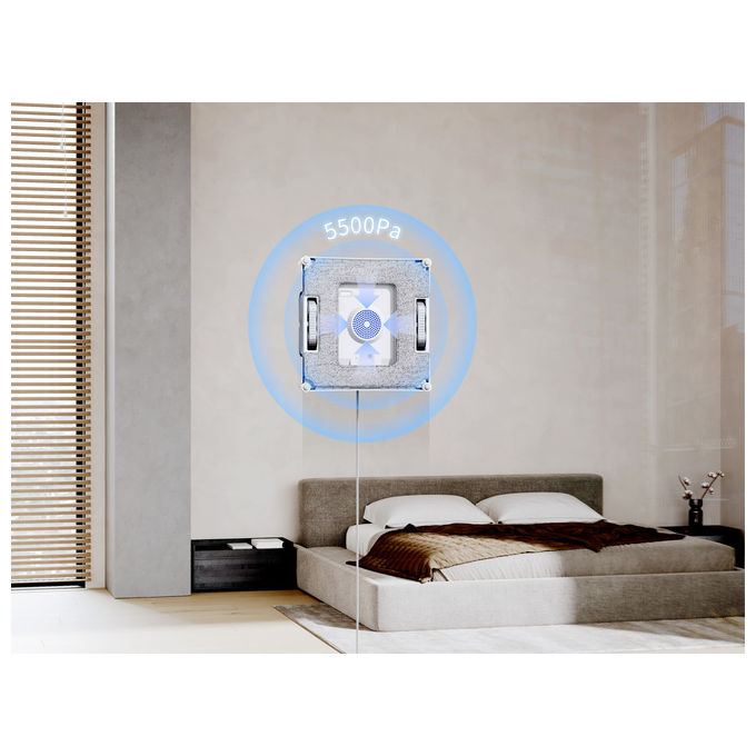 Ecovacs, Winbot W2 Pro Omni, Robot Lavavetri con Stazione Multifunzione