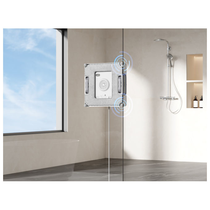 Ecovacs, Winbot W2 Pro Omni, Robot Lavavetri con Stazione Multifunzione