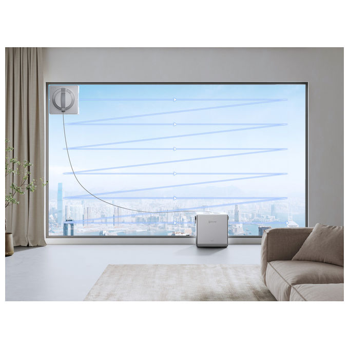 Ecovacs, Winbot W2 Pro Omni, Robot Lavavetri con Stazione Multifunzione