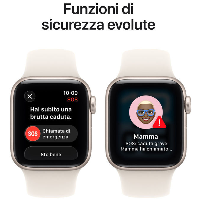 Apple Watch SE 3 GPS 40mm Cassa Alluminio Galassia con Sport Band