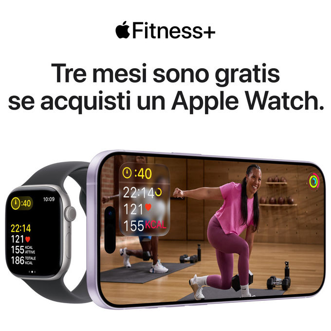 Apple Watch SE 3 GPS 40mm Cassa Alluminio Galassia con Sport Band