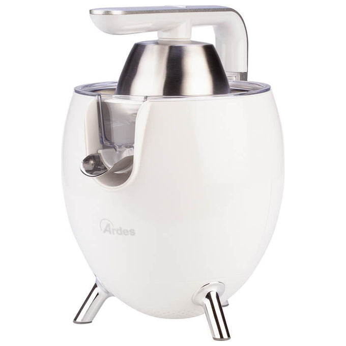 Ardes ARSPRE03W Juice Art Spremiagrumi Elettrico 500W doppio cono filtro acciaio INOX beccuccio antigoccia 0.5 L colore Bianco