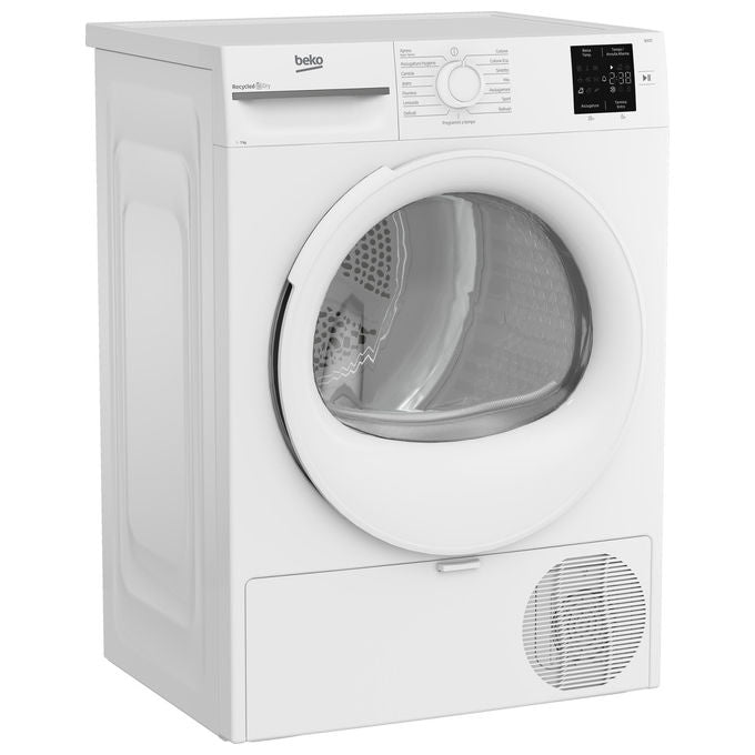 Beko BMT73EW Asciugatrice Pompa di Calore 7 Kg Classe D EcoGentle AquaWave 15 Programmi 64 dB (84,6x59,8x54,5 cm) colore Bianco